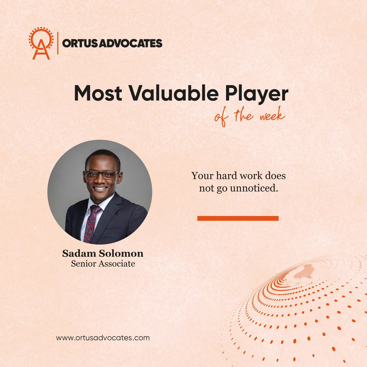 OrtusAdvocates's tweet image. Our MVP for the past week @ByorugandaSolo CONGRATS 🥳🥳🥳

#TrustedExperience
#LimitlessSolutions