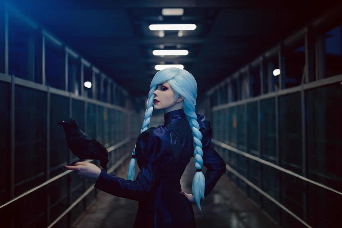Calssara's tweet photo. Finally showing these photos 💙💙💙 We went for a creepy and eerie setting for Mei Mei. 

How would you react when you are in the subway and suddenly see HER?

costume selfmade by me
photos by @downpourin https://t.co/un6LsH1C8n