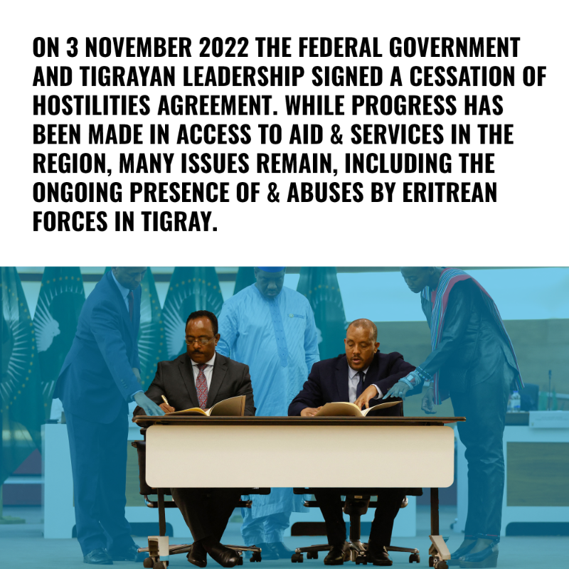 GCR2P's tweet photo. This weekend marked 4⃣ yrs since the start of the war in #Tigray #Ethiopia &amp; 2⃣ yrs since the cessation of hostilities.

Years on victims and survivors are struggling to recover from the atrocities they've endured. The int'l community must support their fight for justice