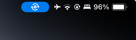 Kuma's tweet image. Hello @AppleSupport this new blue icon has appeared on my iPad (running 18.2). It is undocumented; are you able to clarify its meaning. Thanks