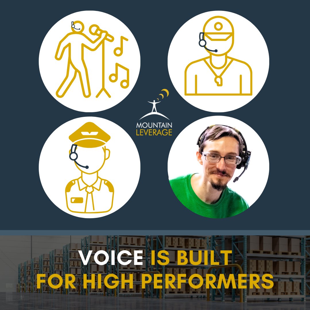 MtnLeverage's tweet photo. Pop stars… 🎶

Head coaches… 🏈

Pilots… ✈️

The highest performers in any industry use voice.

Your warehouse selectors should be at Peak Performance, too. 

Give them a voice, and watch them, and your business, shine. https://t.co/ckKcAPrWZg