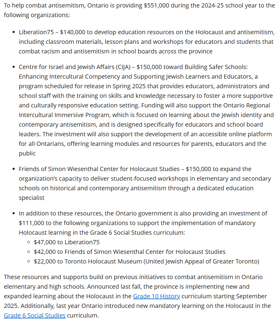 We were pleased to be part of Minister <a href="/JillDunlop1/">Jill Dunlop</a>'s tour of <a href="/thethmuseum/">Toronto Holocaust Museum</a> this morning. Now, more than ever, it is vital for our students to learn about the Holocaust, and how manifestations of antisemitism from over 70 years ago are taking root in contemporary Ontario. We're