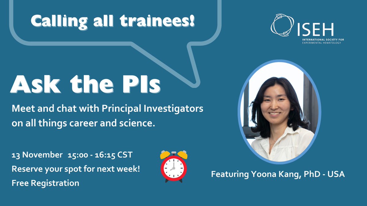 Registration for the ISEH Ask the PIs event is open for trainees! Attend this networking event to connect with me and other Junior Faculty on career advancement and insight to navigating your path to independence. iseh.org/page/2024NICAs…
<a href="/ISEHSociety/">ISEH</a>