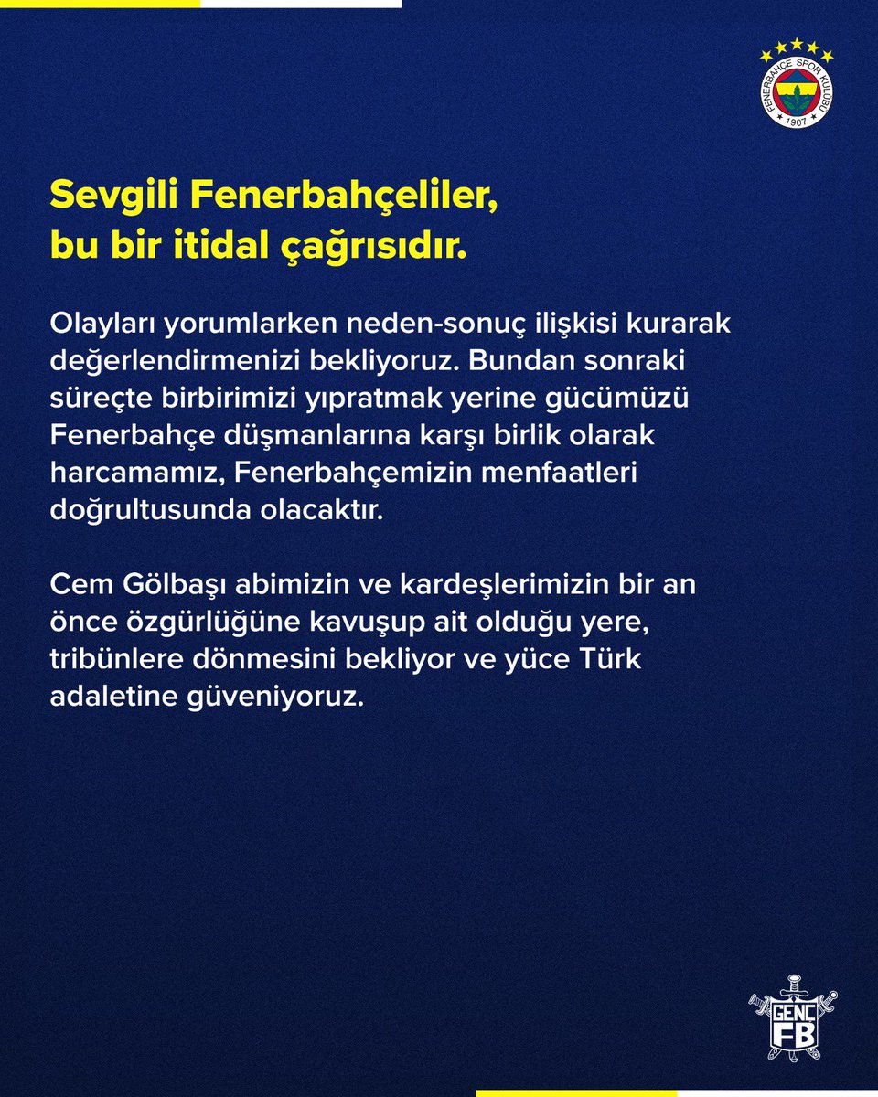 Cem Gölbaşı Abimizin yaşadığı olay hakkında açıklamamız.