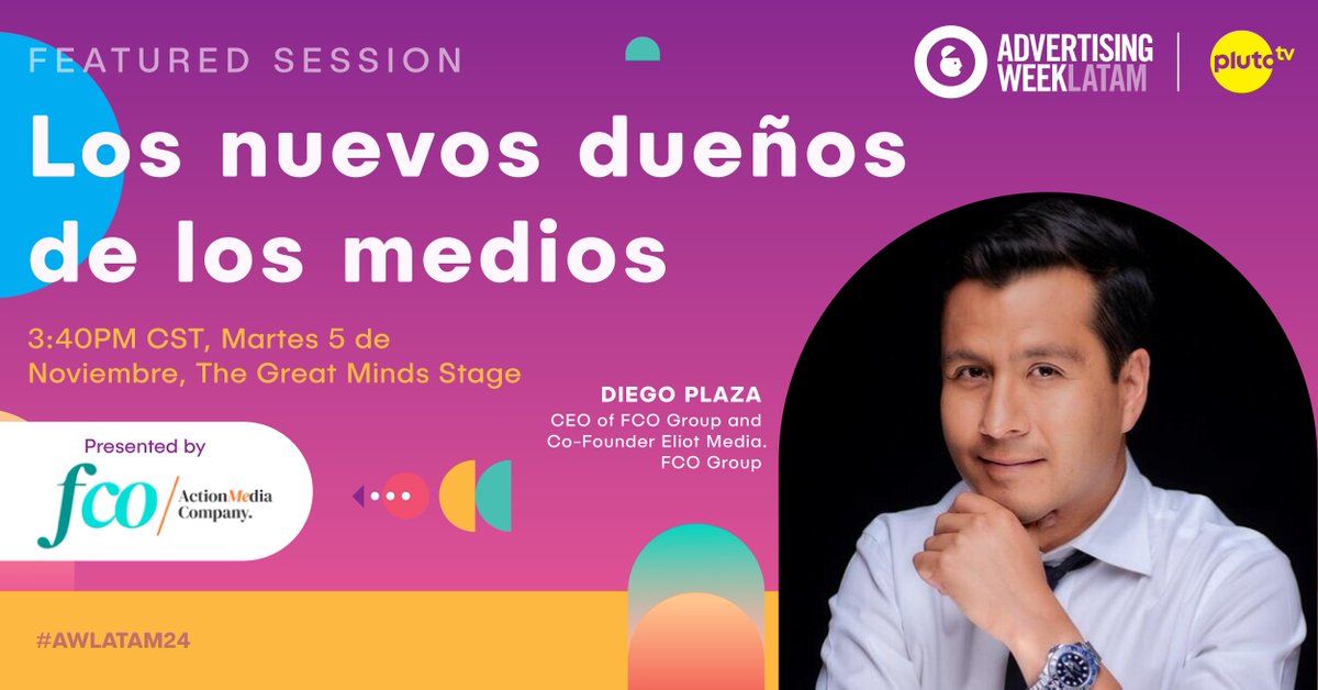 Más que reflejar la cultura, los @FCOGroup la revolucionan al introducir conceptos y valores que desafían normas y estimulan el diálogo social. 

❤️ ¡Únete a esta transformación y sé parte de la conversación! bit.ly/40uAEA7 #AWLATAM24