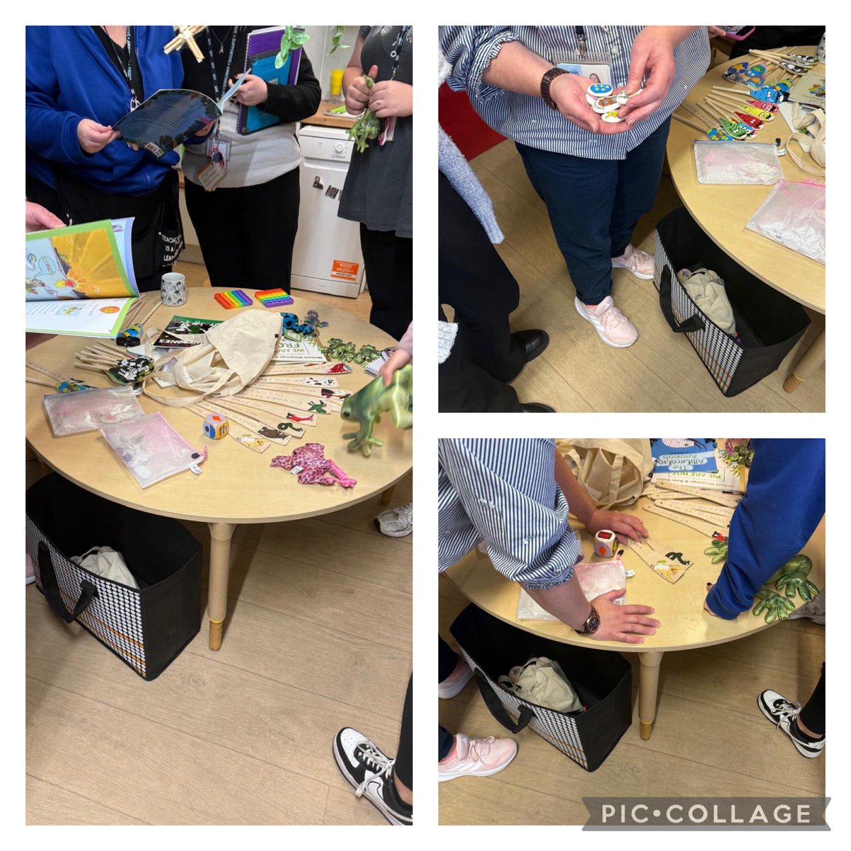 The power of phonological awareness through ‘real’ materials and resources. Staff <a href="/GirvanEarly/">Girvan Early Years Centre</a> exploring rhyme and story stones to support our youngest learners develop key skills 📚