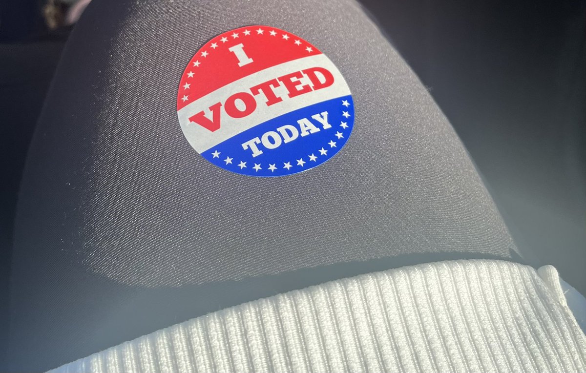 mrslasmith's tweet photo. @ManMadeMoon I voted and will be working the polls tomorrow in New Jersey 🇺🇸 #VoteBlue2024ProtectWomensRights https://t.co/pEfXorJ69X