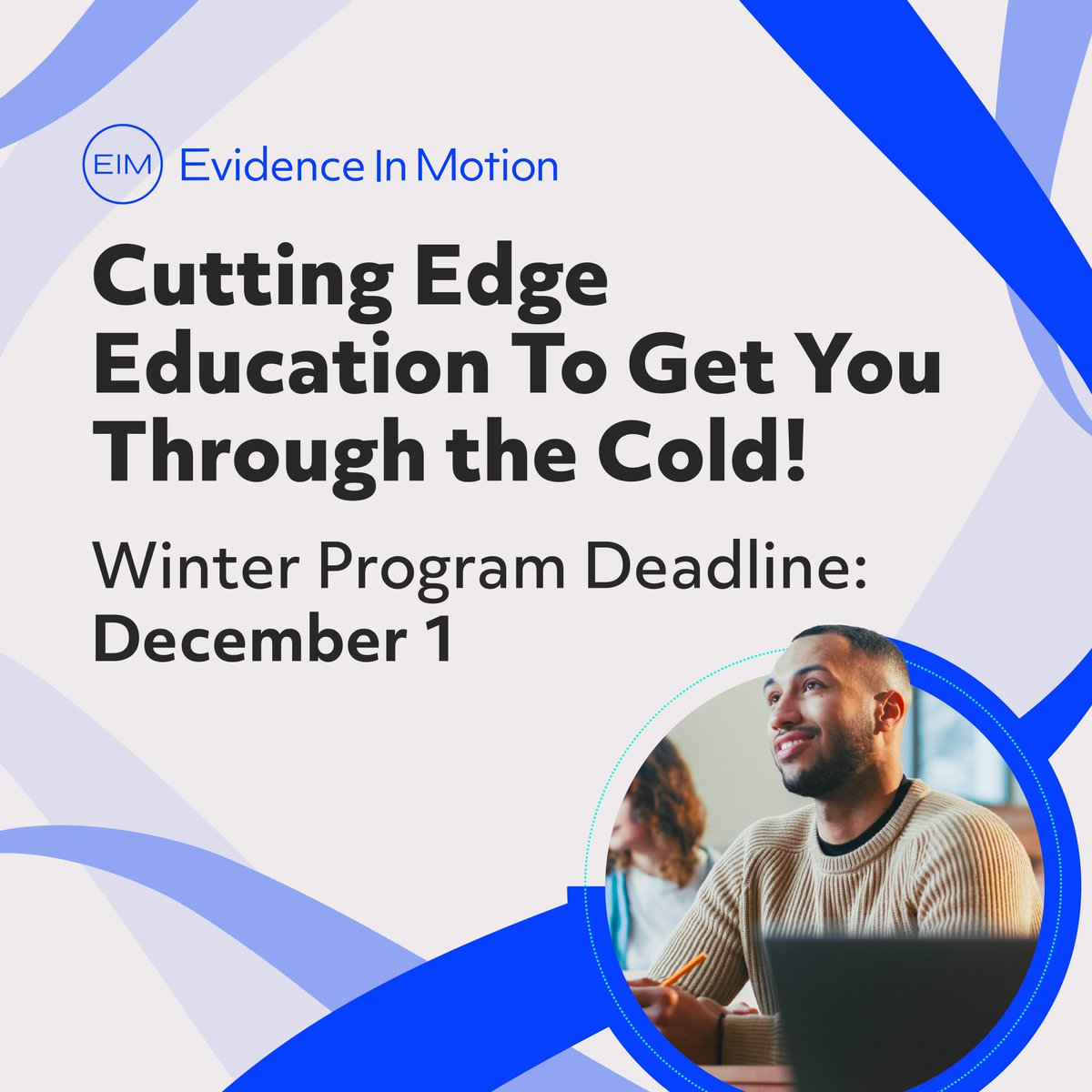Why be cold when you can be elevated with EIM’s winter cohort!❄️ The application deadline for winter is December 1, so secure your spot in advance and take the first step toward what’s next! Apply here: bit.ly/3TnfX5R
