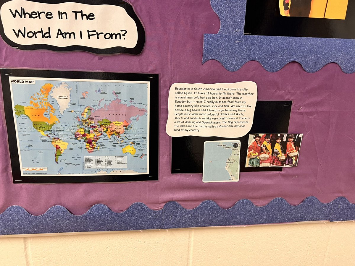 Luisa Mariani (@mrslmariani) on Twitter photo A new month means a new country to visit and a new Royal to Meet! This is Emilia! She is excited to share her culture and traditions from her home country of Ecuador!🇪🇨 Welcome Emilia! <a href="/FrankRyanOCSB/">Frank Ryan Catholic Intermediate School</a> <a href="/OCSBContEd/">OCSB Continuing & Community Education</a> #MLL A new month means a new country to visit and a new Royal to Meet! This is Emilia! She is excited to share her culture and traditions from her home country of Ecuador!🇪🇨 Welcome Emilia! <a href="/FrankRyanOCSB/">Frank Ryan Catholic Intermediate School</a> <a href="/OCSBContEd/">OCSB Continuing & Community Education</a> #MLL