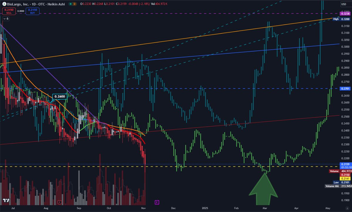 QueTraders's tweet image. $BLGO hits the alert target at $0.2141 today! 

Eyes on the next move, could a level change be on the horizon? Stay sharp, traders! #StockWatch #BLGO
