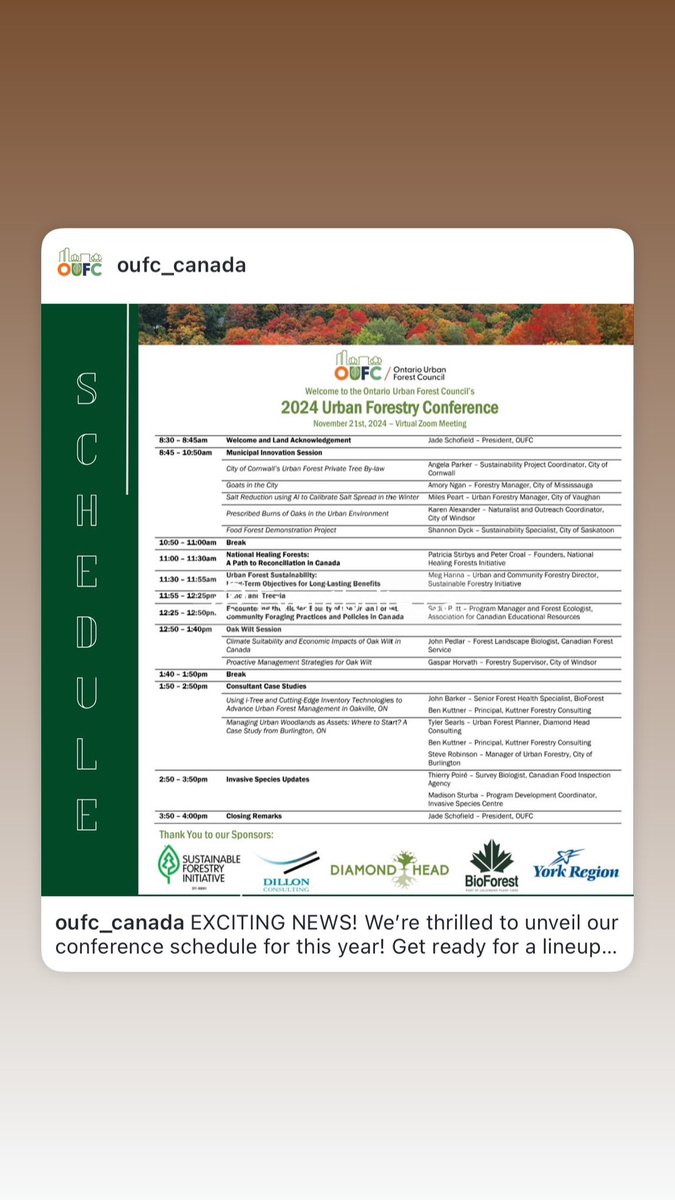 Ontario Urban Forest Council tweet media