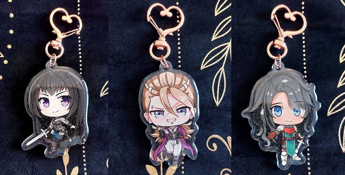 Rolling_Crown's tweet photo. We are selling these Demonheart and Cursed Trial keychains from our ko-fi shop. Check it out here: https://t.co/KMLGZ6nw8s 🎺
#visualnovel #vn #otome #merch #charms