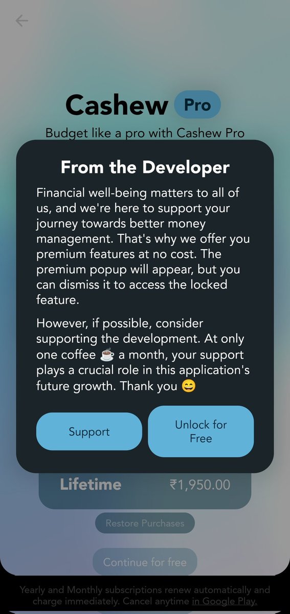 bugaddr's tweet image. Salute 🫡 to developers like James Kokoska (Cashew app&apos;s core developer)