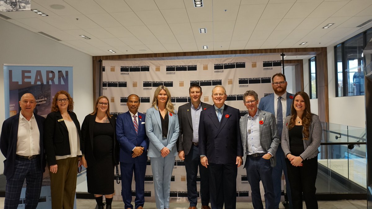 TeamKerzner's tweet photo. As we observe Holocaust Education Week I toured the Toronto Holocaust Museum @thethmuseum in #yorkcentre with @JillDunlop1 and @LoganKanapathi.
Our Ontario government is continuing to show leadership in furthering our investments in new resources to enhance Holocaust education in our schools so that we understand that history is hard and history need not be repeated.