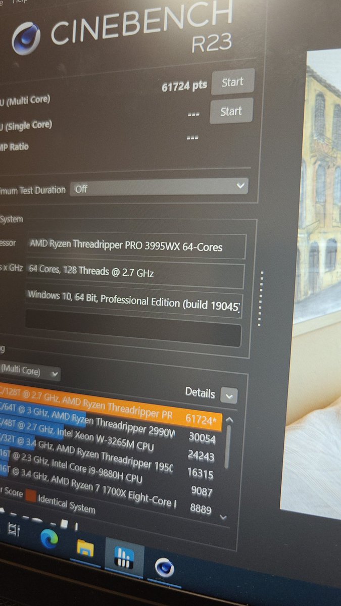 Agregando dos <a href="/AMD/">AMD</a> Threadripper 3995Wx de 64 cores / 128 hilos al cluster. Nada mal en rendimiento con 8 canales de memoria. Todos para nuestros clientes. Discos NVME U.2 para las MV's 😍 #proxmox 
Puntuación final en CBR23: 62K
