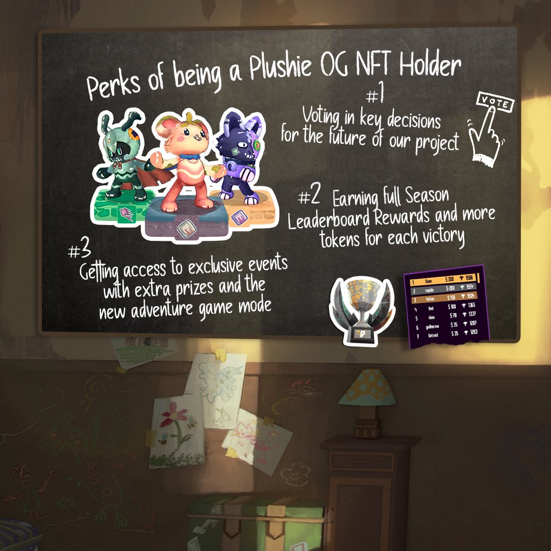 🪙Are you an OG owner or planning on getting our Plushie OG NFT?

Either way, here are 3 reasons why owning it is a good idea!

To learn more on rewards, check our full article: medium.com/@plushieoffici…