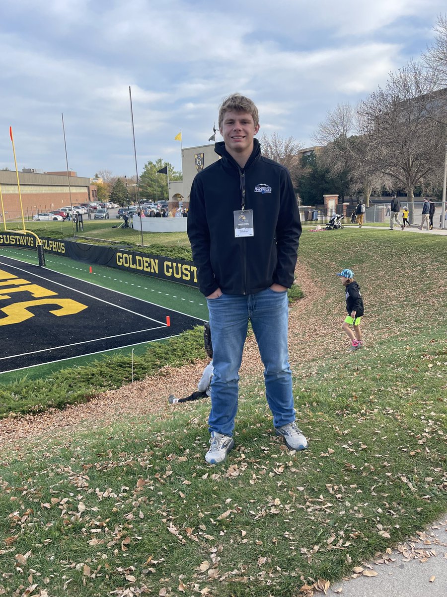 Had a great game day visit and experience <a href="/gustiefootball/">Gustavus Football</a>! Thanks <a href="/CoachRauen/">Landon Rauen</a> for the invite!