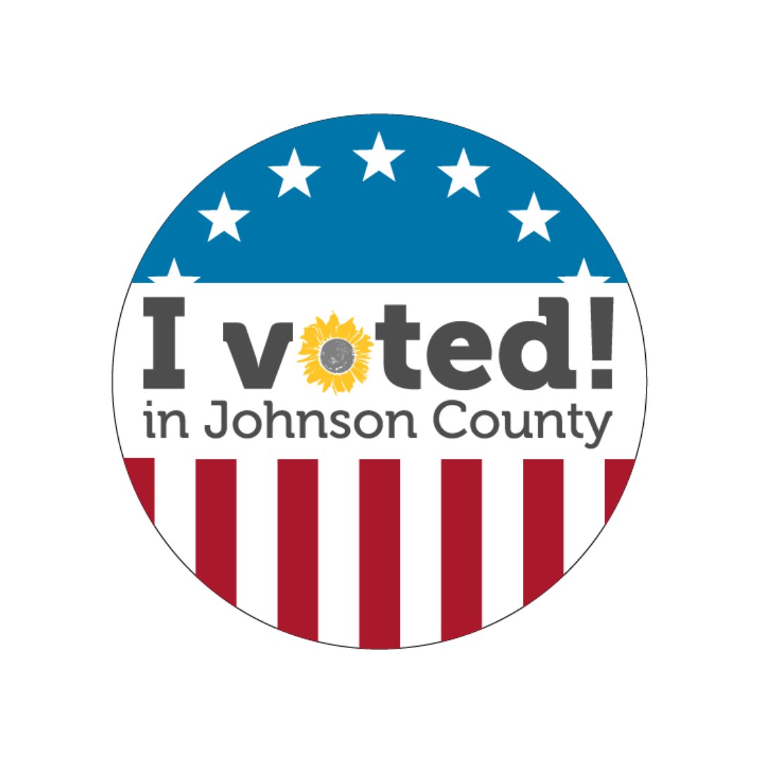 Johnson County Election Office (@jocoelection) on Twitter photo Here's your virtual "I Voted" sticker, Johnson County!
Share a selfie using #JoCoVotes 🤳🏼 Here's your virtual "I Voted" sticker, Johnson County!
Share a selfie using #JoCoVotes 🤳🏼