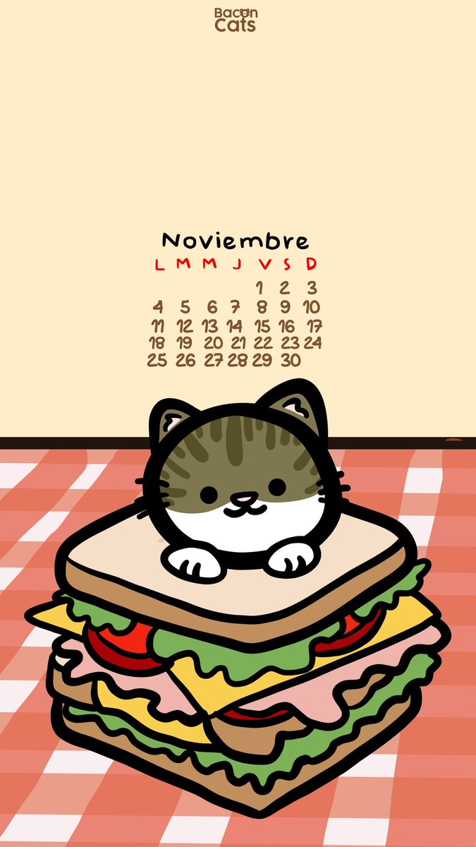 Baconcatsmx's tweet photo. ✨¡YA LLEGARON! ✨ 
Ya están aquí los michicalendarios de noviembre con sus 4 diseños diferentes: 

💀 Con un michi calaverita
🩰 Con una gatita bailarina
🥪 Con un michi sandwich
🤡 Con un michi payasito

¡Compártelos con otro michilover y alegra su día! https://t.co/SobHqpTNGQ