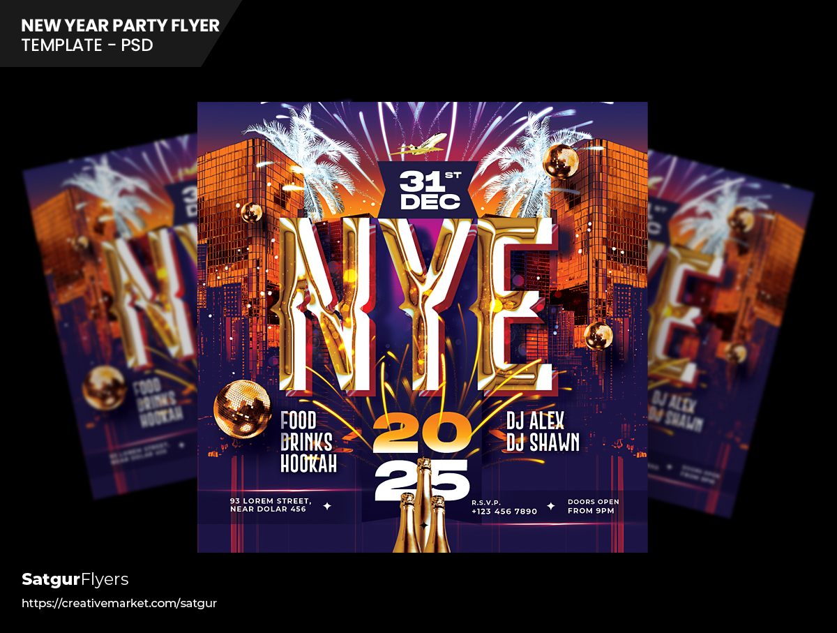 satgur29's tweet photo. New Year Party Flyer Template
Download Link: https://t.co/jC1DmbJ74l

#Flyers #nye2025 #nyeFlyer #newyear #template #psd #newyearseve #partyFlyer #Countdown #December #nightclub #DJ  #djevent #music #flyerdesign #Graphicsdesign #socialmediamarketing https://t.co/FpAeW2rI1f