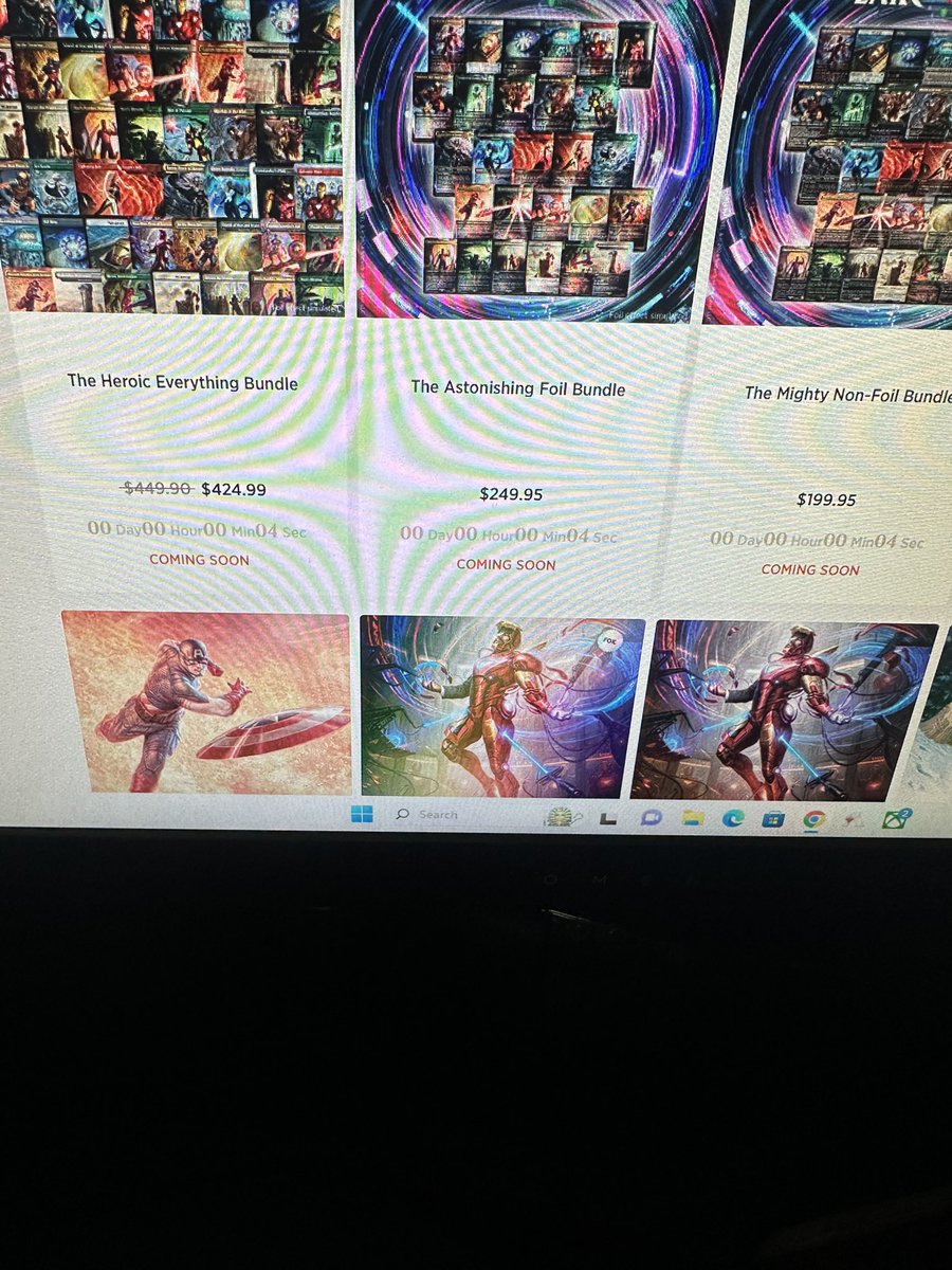 swiggityswoot's tweet photo. Dear @wizards_magic @MTGSecretLair ,
I was in the cue less then 5 seconds after the marvel lair dropped and received this message minutes before I entered the queue. I understand that this is a limited printing, but this is ludicrous. #mtg #secretlair #marvel #MagicTheGathering https://t.co/RP47ZBB6f4