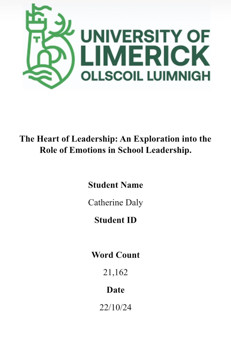 Catherine Daly (@catherinedaly01) on Twitter photo Masters thesis submitted…happy days! Thank you to my supervisor <a href="/lafferty_niamh/">Niamh M Lafferty</a> for her unwavering guidance and support✨<a href="/Leaders_SoE/">UL_ELLA</a> <a href="/UL/">University Of Limerick</a> <a href="/SchoolOfEd_UL/">School of Education</a>
#MESL Masters thesis submitted…happy days! Thank you to my supervisor <a href="/lafferty_niamh/">Niamh M Lafferty</a> for her unwavering guidance and support✨<a href="/Leaders_SoE/">UL_ELLA</a> <a href="/UL/">University Of Limerick</a> <a href="/SchoolOfEd_UL/">School of Education</a>
#MESL
