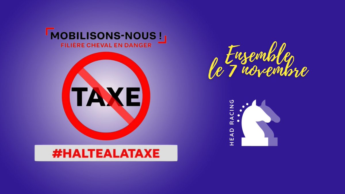 #haltealataxe
Soyons nombreux à Paris le 7 novembre  pour préserver l’avenir de notre filière vectrice d’emploi et d’aménagement du territoire.