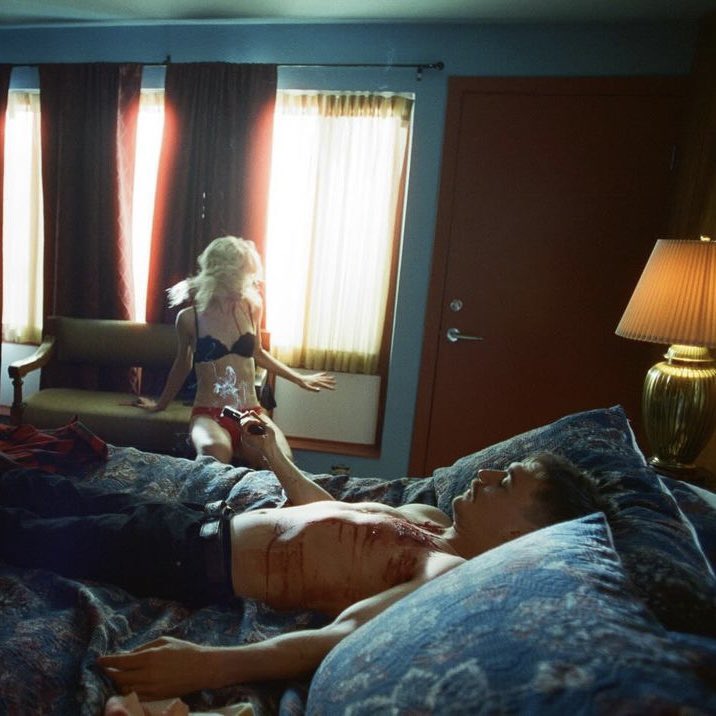 More stills from the Strange Darling set, captured on film by <a href="/riggsforlunch/">Allyson Riggs</a> 🎞️ #StrangeDarling