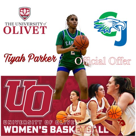 Tiyah Parker #2 (@parkertiyah) on Twitter photo Beyond grateful to receive an offer from The University of Olivet ❤️🤍 <a href="/UOlivetWBB/">The University of Olivet Women’s Basketball</a> <a href="/CoachAnthonyPa1/">Coach Anthony Parker</a> <a href="/CJEaglesSports/">CJ Athletic Office</a> Beyond grateful to receive an offer from The University of Olivet ❤️🤍 <a href="/UOlivetWBB/">The University of Olivet Women’s Basketball</a> <a href="/CoachAnthonyPa1/">Coach Anthony Parker</a> <a href="/CJEaglesSports/">CJ Athletic Office</a>