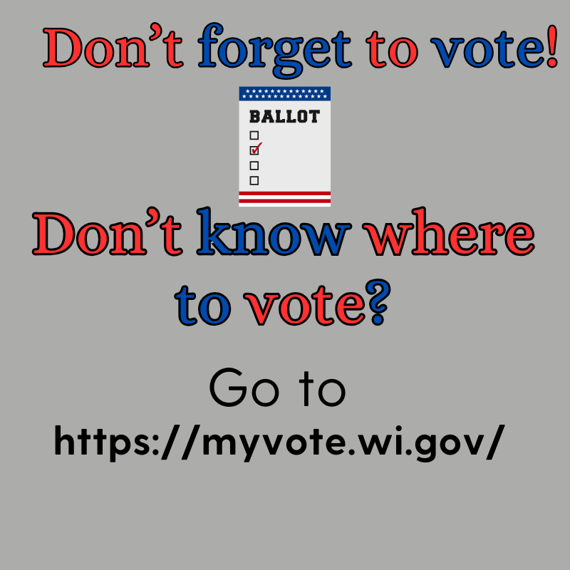 Bloomer_Pub_Lib's tweet photo. Don’t forget to vote tomorrow, Tuesday, November 5, 2024.
Don’t know where to vote?
Go to https://t.co/78l1hkM3hc
Learn where your polling location is, see what is on the ballot, and even view your voting history for the last ten years! https://t.co/tWUnCcpjle