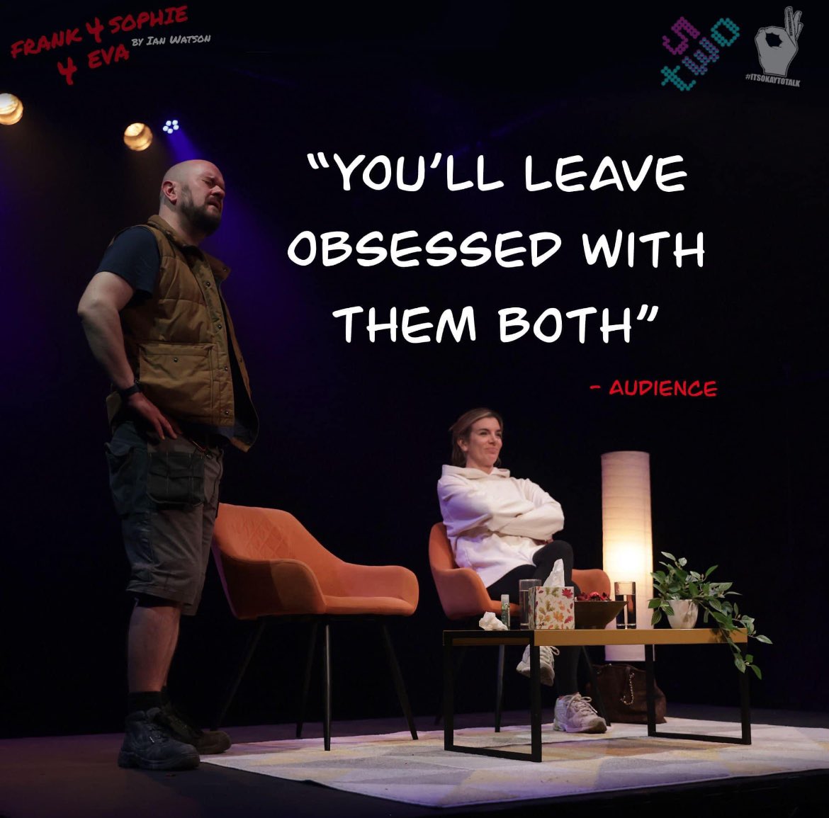 Mollie Hindle (@molliehindle) on Twitter photo I honestly cannot reccomend this play enough!! Go and watch ‘Frank 4 Sophie 4 Eva’ <a href="/alexandrajmax/">Alexandra Maxwell</a> & <a href="/Simon_Naylor/">Simon Naylor</a> are phenomenal in it!!
I loved every second!! 😍
Such stunning performances, writing and directing! 🤩
Get your tickets peeps before it’s too late <a href="/53two/">53two</a> I honestly cannot reccomend this play enough!! Go and watch ‘Frank 4 Sophie 4 Eva’ <a href="/alexandrajmax/">Alexandra Maxwell</a> & <a href="/Simon_Naylor/">Simon Naylor</a> are phenomenal in it!!
I loved every second!! 😍
Such stunning performances, writing and directing! 🤩
Get your tickets peeps before it’s too late <a href="/53two/">53two</a>