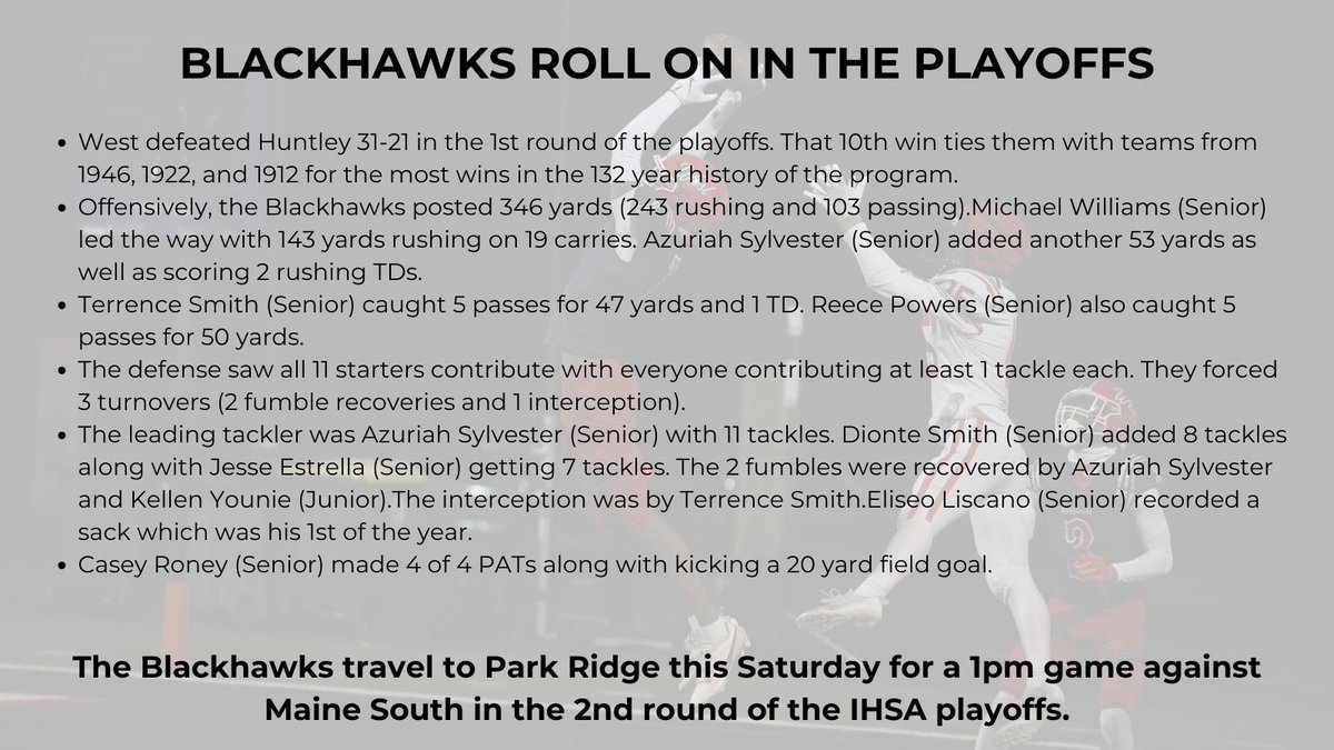 West Aurora Football tweet media