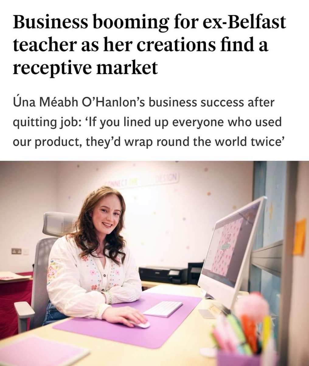 I am so proud of <a href="/unameabh/">Úna Méabh O'Hanlon</a>!! 

We did Irish together 1st-3rd year and we all loved it, but she had a real passion for it and was top of the class! 📖 

To see her now pursuing her dreams and her grá of the Irish language through building this really successful business is just