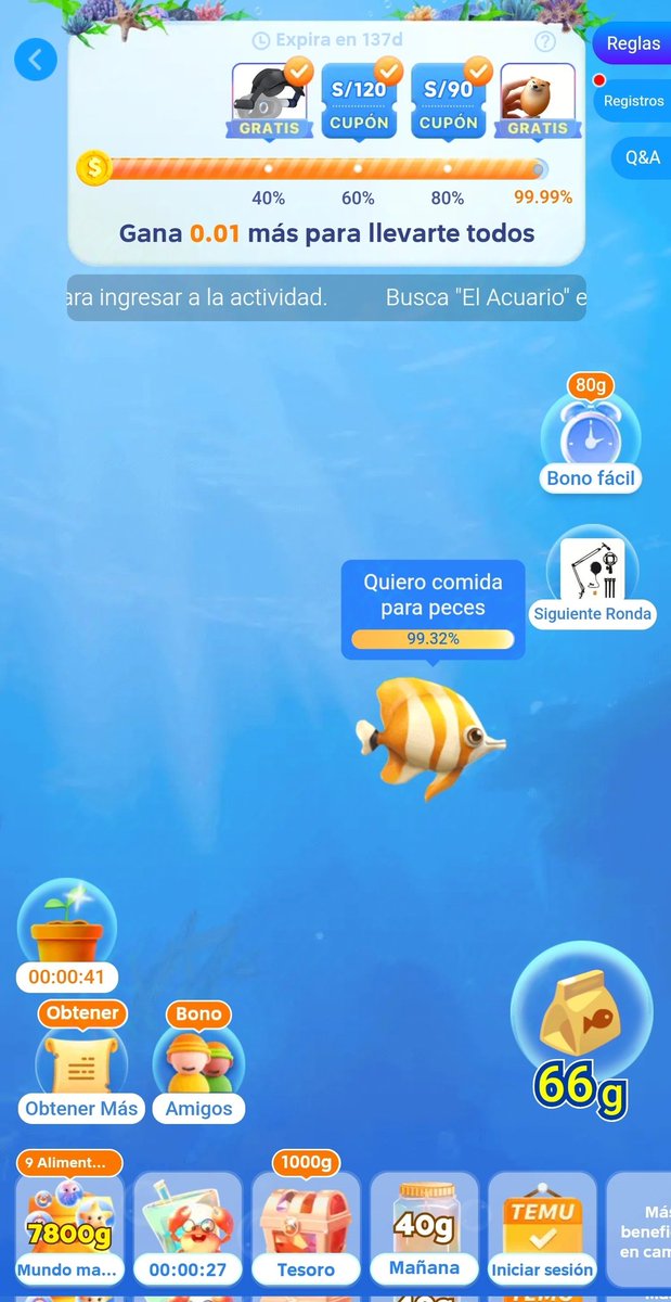 Fast2Root's tweet photo. A unos pasos de acabar temu, confío en que no me aparezcan más peces de shet 🫠 https://t.co/9UoRfQK9TY