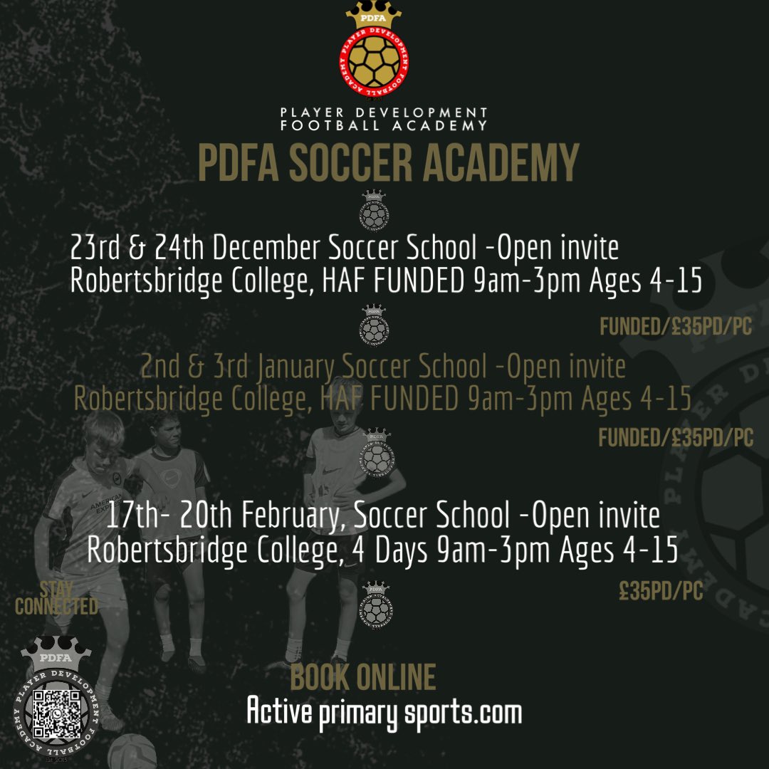 pdfaacademy's tweet photo. Lines are open for our PDFA soccer academy .  Dec-Feb programmes. https://t.co/swN28Cc98Q