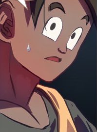 ͏͏͏
       “ Y-You did . . . ? ”

A small reddened spot on Uub’s features was evident by Bra’s confession — swiftly turning his head away and back into her direction.

      “ I-I 𝙘𝙤𝙪𝙡𝙙 tell just how much you’ve gotten stronger! Have you been doing it harder for me . . ?”
 ‍