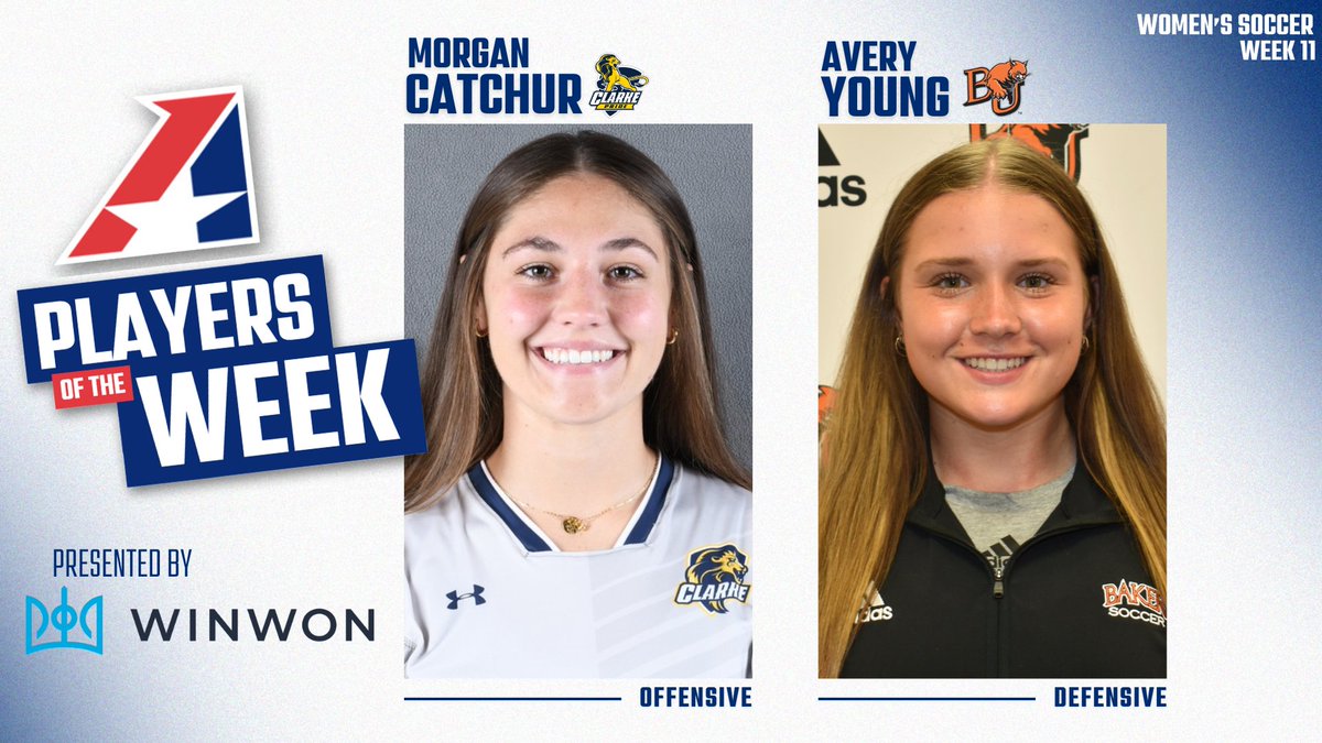 TheHeartConf's tweet photo. W⚽️, Final Heart Women’s Soccer Player of the Week Awards of 2024 Announced!

https://t.co/ecOnRv0Bwu https://t.co/Dywd50WI8w