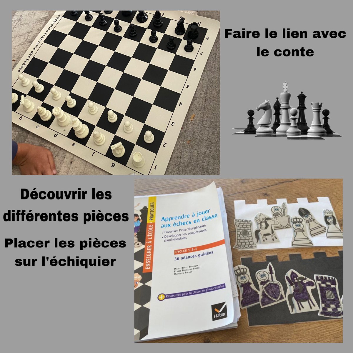 Bellanger stéphanie (@s_bella74) on Twitter photo Beaucoup d’entrain des élèves suite à cette première séance sur les échecs aujourd’hui en GS. Demain, en binôme, les élèves placeront les pièces sur les échiquiers de table 😀 Cc <a href="/ebc974/">Élo B-C 🇷🇪 🐘</a> <a href="/bolle_besancon/">@teacherpirouette.bsky.social</a> @M__Rollin #Echecs ♟️ #cycle1 #maternelle #Hatier Beaucoup d’entrain des élèves suite à cette première séance sur les échecs aujourd’hui en GS. Demain, en binôme, les élèves placeront les pièces sur les échiquiers de table 😀 Cc <a href="/ebc974/">Élo B-C 🇷🇪 🐘</a> <a href="/bolle_besancon/">@teacherpirouette.bsky.social</a> @M__Rollin #Echecs ♟️ #cycle1 #maternelle #Hatier