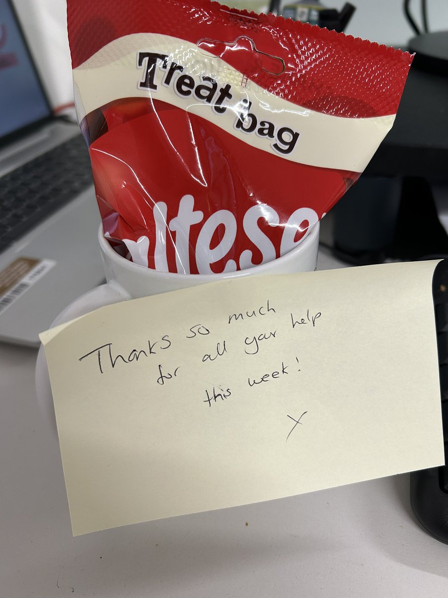 celiabentleyOT's tweet photo. What a way to start off #OTWeek2024 when a colleague leaves this on my desk this morning! Let’s celebrate our #OccupationalTherapy colleagues! https://t.co/UTPoF1JFU4