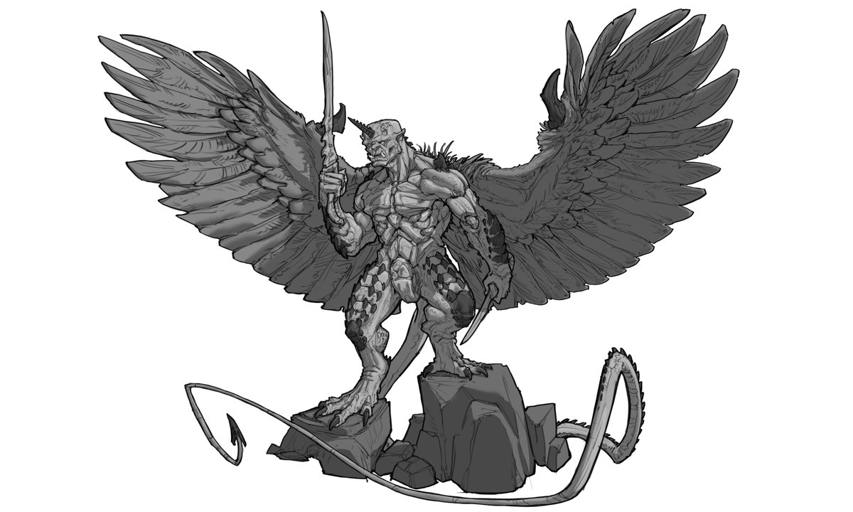 ALiteralCAR's tweet photo. Winged Demon https://t.co/ZDGlWdK10O