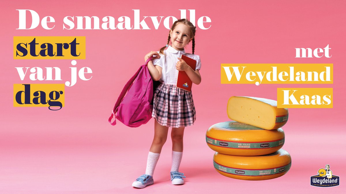 De smaakvolle start van je dag met Weydeland Kaas! Zo heb je energie voor de hele ochtend. Maar ook een boterham met kaas mee in je broodtrommel is een goed idee: Weydeland Kaas zit namelijk boordevol eiwitten, vitamines en calcium. #broodbeleg #brood #weydelandkaas #weydeland