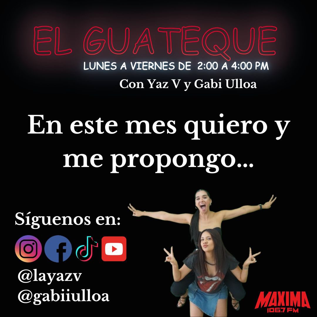 layazv's tweet photo. Lunes y en #ElGuateque vamos a platicar de en #EsteMes quiero y me propongo
@Gabiiulloa y yo los leemos máxim@s
Tenemos boletos para el Tatto Music Fest 🎟️ y una #cena para 2 en @Atarashi33
Presentado @Electrolit y @Megacable en @MAXIMA1067FM https://t.co/UGE7zYc5VM