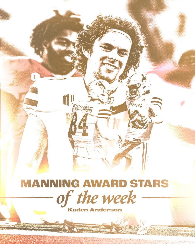 More recognition for <a href="/_kadenanderson/">Kaden Anderson #12</a> after his first career start! 

Go vote <a href="/ManningAward/">Manning Award</a> for the best QB performance of the week 🤠🆙