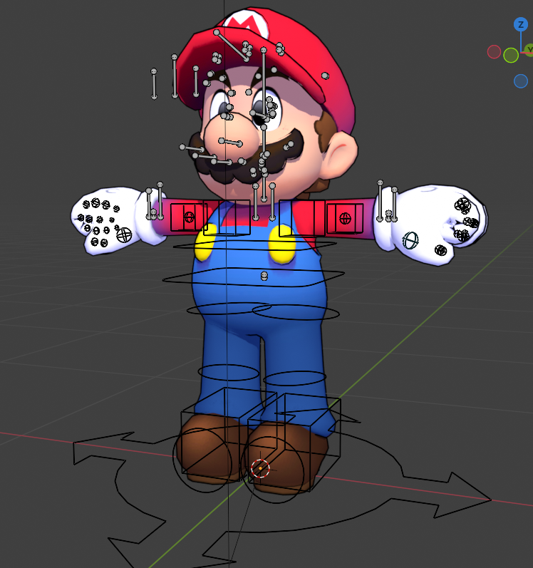 MarioHolo1's tweet photo. rig is also gonna have bone shapes https://t.co/pSI5JNHBfs