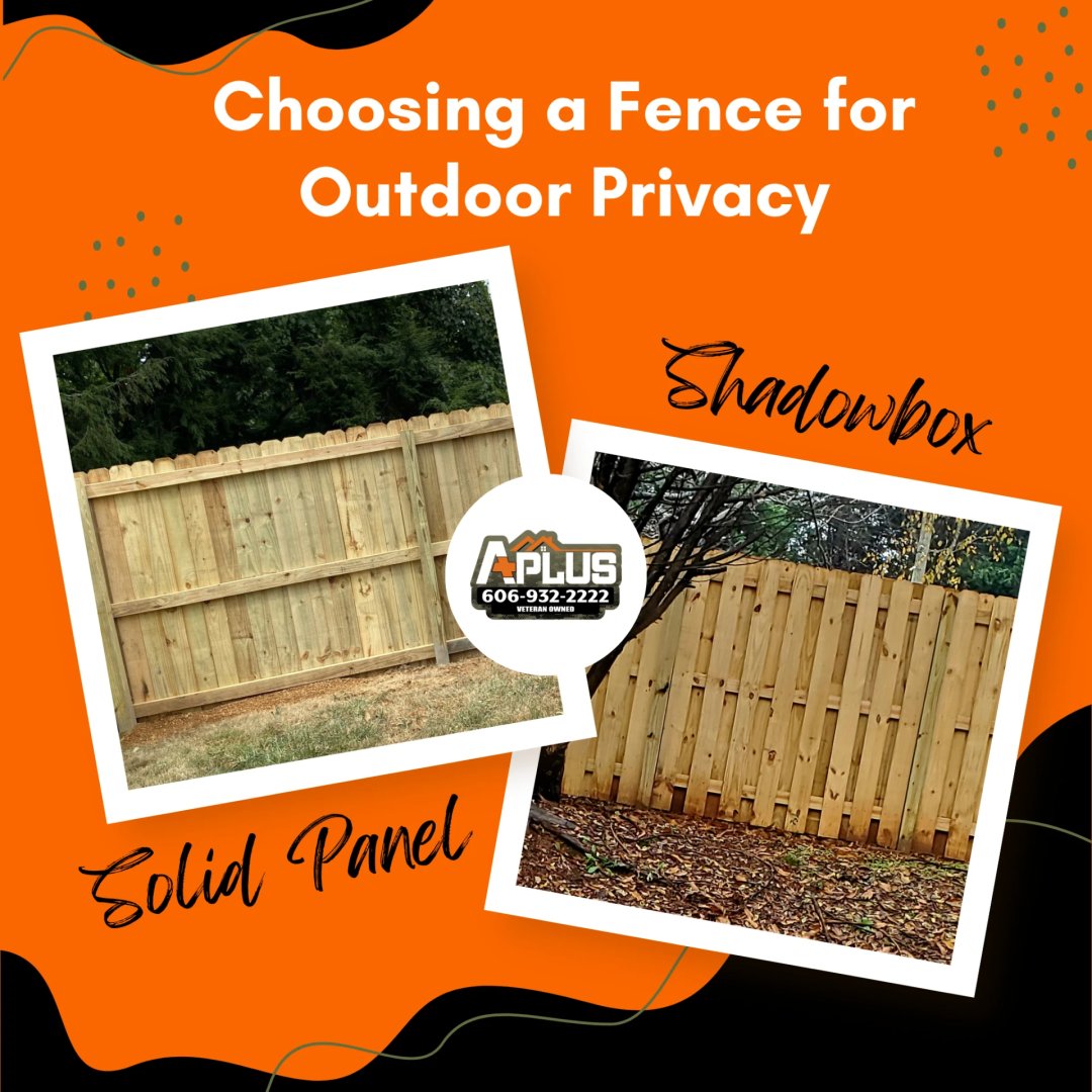 apluscontractky's tweet image. Looking for more privacy in your yard? Solid panel #fences offer the most seclusion, while semi-private designs like shadowbox fences balance airflow and visibility. What's your priority when it comes to privacy? #PrivacyFencing #BackyardLiving