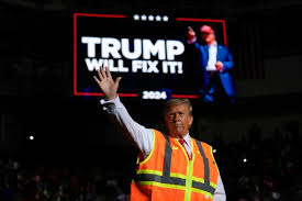 The microphone was broken.   Trump couldn't fix it.