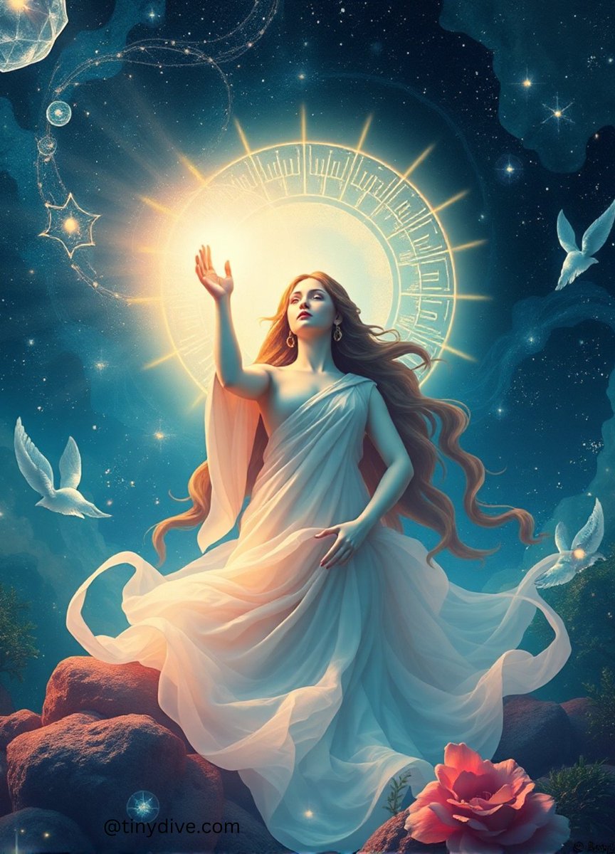 tinydive's tweet image. The concept of the divine feminine has long captivated the human psyche, transcending cultural boundaries and epochs. It embodies the essence of femininity in its highest form, encompassing qualities of nurturing, intuition, creativity, and wisdom. 
tinydive.com/2024/10/29/exp…