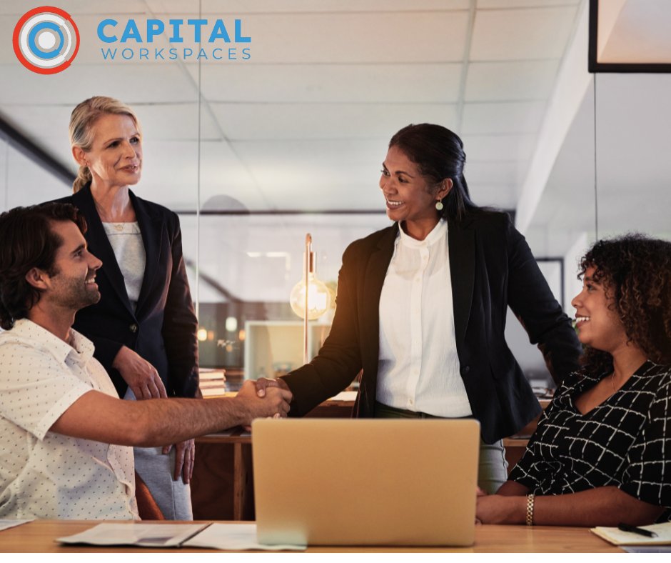 CapWorkspaces's tweet image. Upgrade your client meetings at Capital Workspaces! Impress with our stylish, fully-equipped spaces for presentations, private discussions, or sealing deals. Book a tour now!

📞 (202) 866-WORK (9675) 
🌐 capitalworkspaces.com

#ClientImpressions #CapitalWorkspaces #Meeting