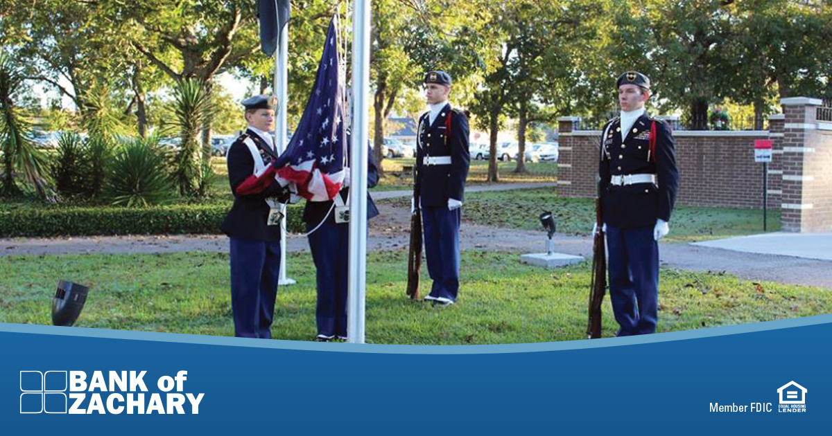 Join us as we honor all veterans for their service and sacrifice at the 16th Annual Veterans Day Flag-Raising Ceremony. 
Monday, Nov 11 @ 7:30am at the Regional Veterans Park in Zachary. 
#VeteransDay2024 #thankyouveterans #community #ThatsBoZ