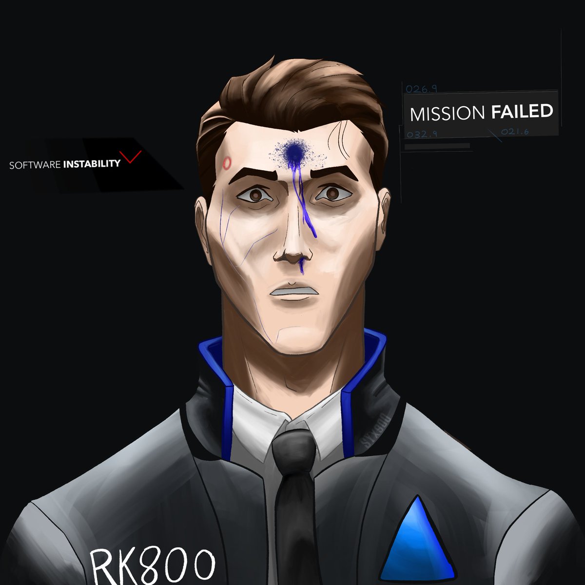 syx_900's tweet photo. "I'm a machine, designed to accomplish a task. I know why I exist and who designed me. I have a reason to live. I guess that's the difference between us, Lieutenant."

#ConnorDBH #DetroitBecomeHuman #fanart https://t.co/M1xE9g76u3